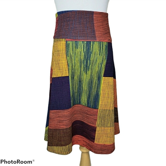 LuLaRoe Azure A-line Skirt Multi Color Size XS